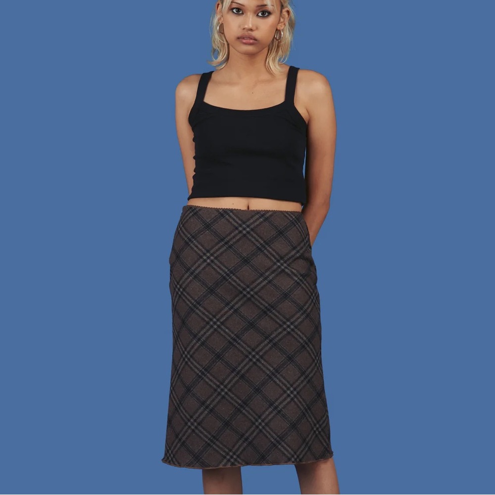 SOLD Unif Mocha Skirt - Medium